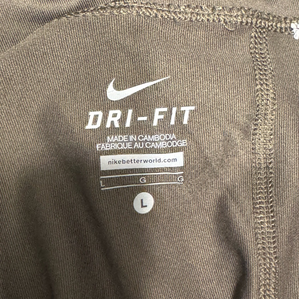 Nike Dri-FIT Olive Green Athletic Sporty Activewear Tennis Short Skirt Skort - Picture 3 of 4